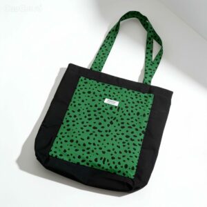 TOTE SAVAGE _GREEN LLEOPARD